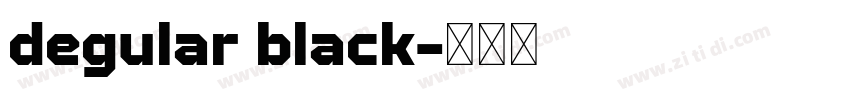 degular black字体转换